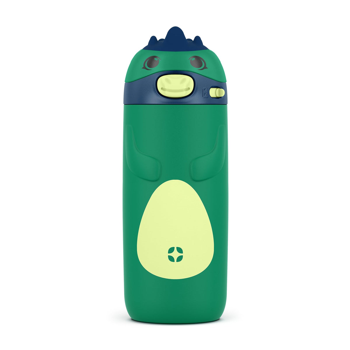 Ello Ellies 12oz Stainless Steel Leakproof Kids Water Bottle, Dog | Insulated kids water bottle with straw, leakproof locking lid, carry handle, and stainless steel fun animal design for school