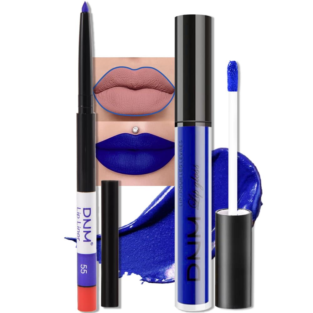 evpct 3Pcs Dark Red Purple Plum Matte Liquid Lipstick Sets for Women Matte Lip Stain Long Lasting Waterproof, Burgundy Blood Blue Red lipstick, Black Cherry Maroon Gothic 24 Hours Magic Lipsticks