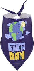 Earth Day Pet Scarf Adjustable Bandanas Neckerchief for Dogs Costume Decor
