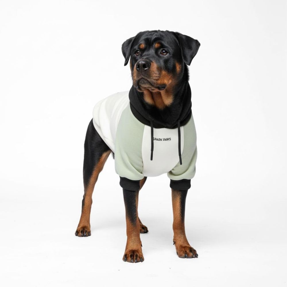 Spark Paws Dog Hoodie – Premium Dog Sweater for Small, Medium, and Large Dogs | Warm Outfits for French Bulldogs, Pitbull, Puppy, Winter Jacket Alternative - Slate Blue - XL