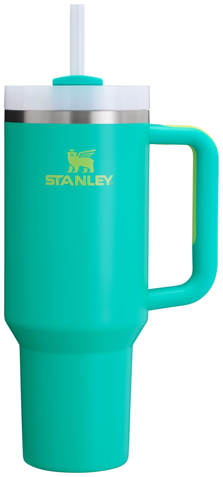STANLEY Quencher H2.0 Tumbler with Handle and Straw 40 oz Flowstate 3-Position Lid Cup Holder Compatible for Travel Insulated Stainless Steel Cup BPA-Free Rose Quartz 2.0