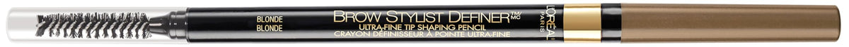 L'Oreal Paris Makeup Brow Stylist Definer Waterproof Eyebrow Pencil, Ultra-Fine Mechanical Pencil, Draws Tiny Brow Hairs and Fills in Sparse Areas and Gaps, Brunette, 0.003 Ounce (1 Count)
