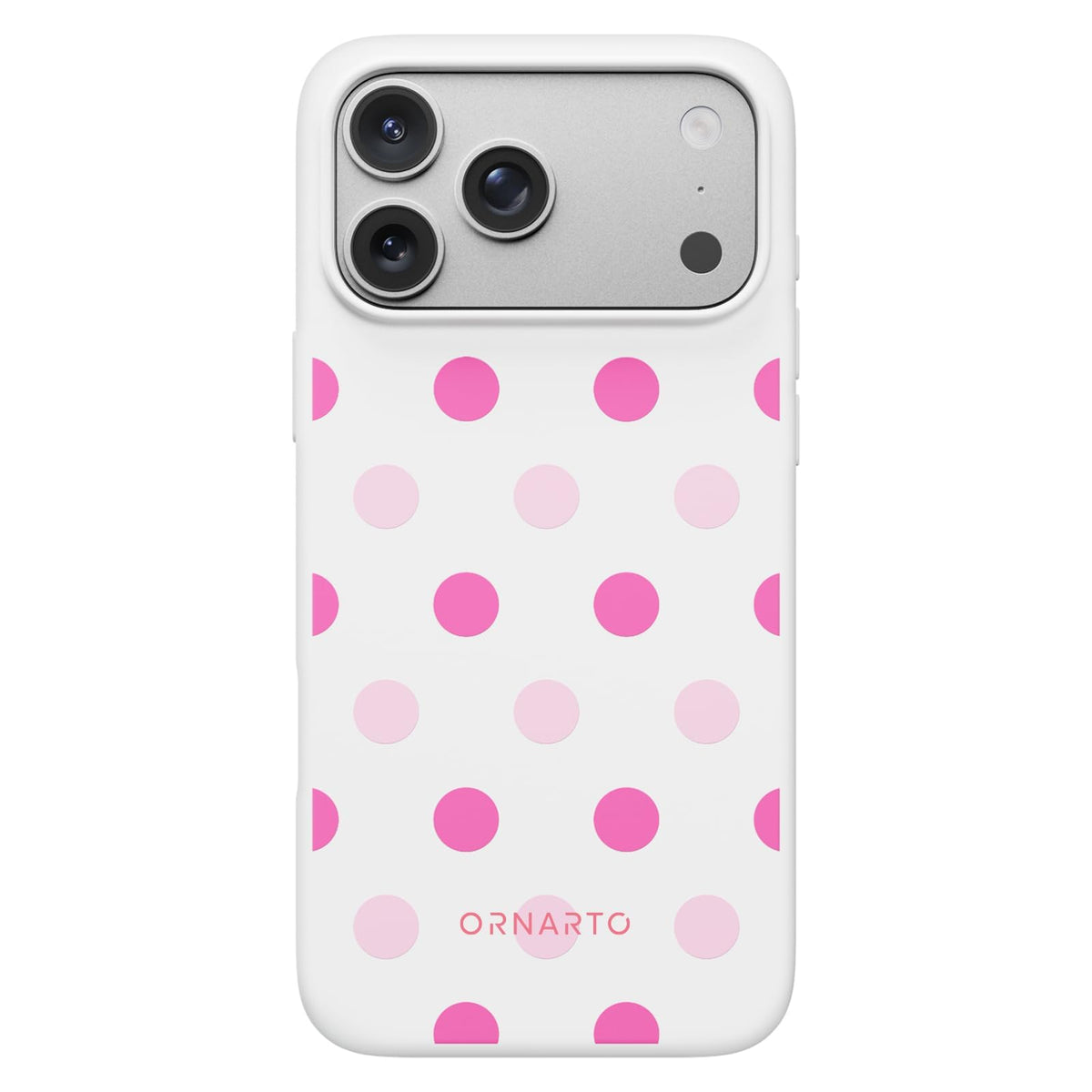 ORNARTO for iPhone 17 Pro Max Case, Liquid Silicone, Chalk Pink