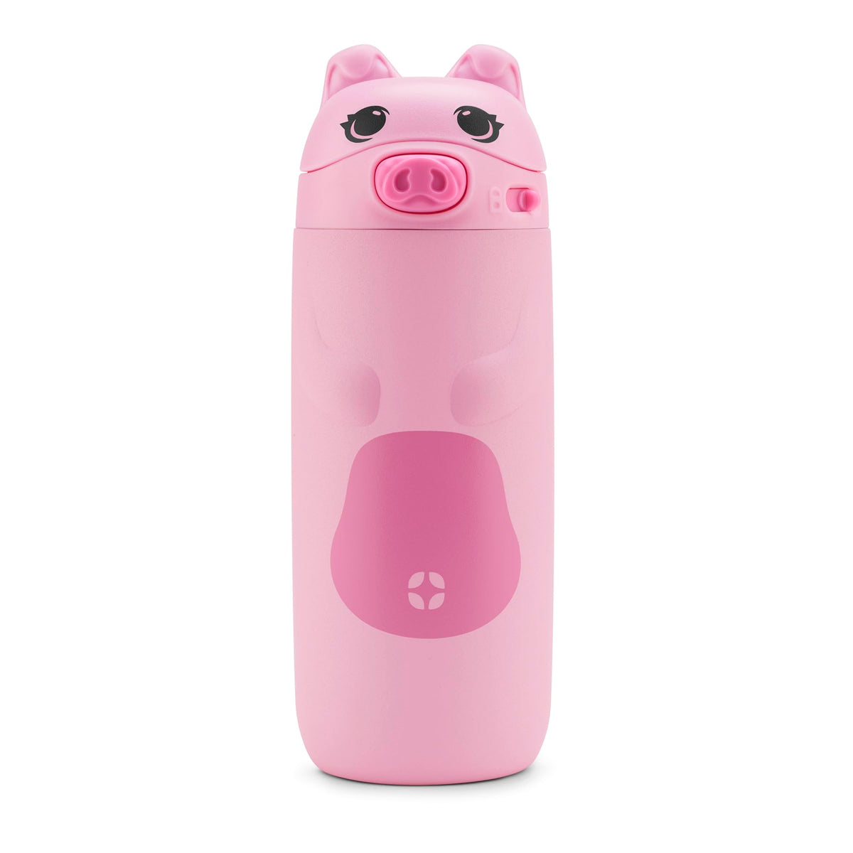 Ello Ellies 12oz Stainless Steel Leakproof Kids Water Bottle, Dog | Insulated kids water bottle with straw, leakproof locking lid, carry handle, and stainless steel fun animal design for school