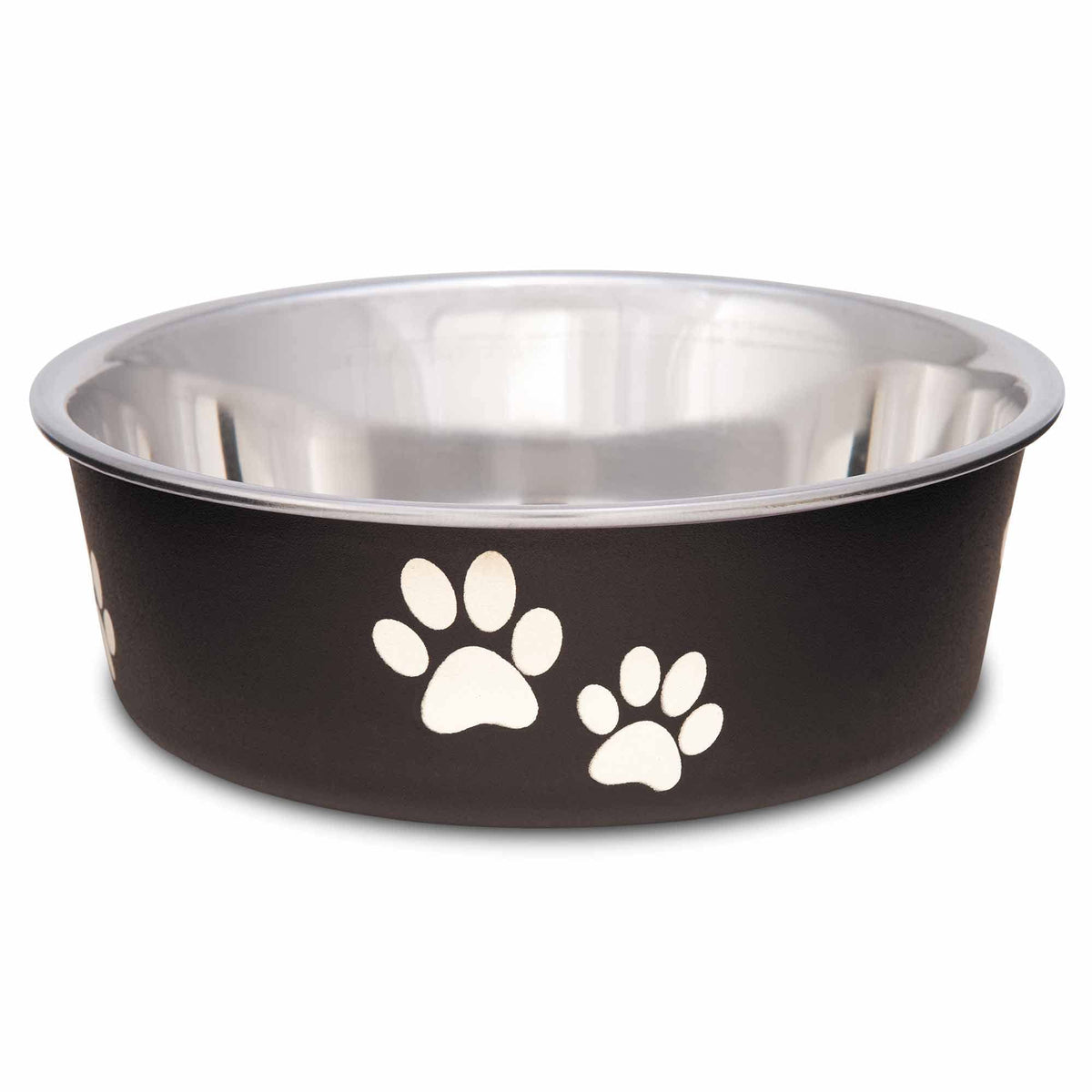 Loving Pets Bella Dog Bowls- Stainless Steel Dog & Cat Bowls - Spill Proof Dog Food Bowl, Cat Bowl, Puppy Essentials & Pet Supplies Great for Home & Travel (Medium 20-35 lbs, Blueberry)
