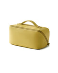 EACHY Travel Makeup Bag, Large Capacity Cosmetic Bag for Women, Waterproof PU Leather, Flat Open Portable Toiletry Bag for Skincare, Brushes & Travel Essentials