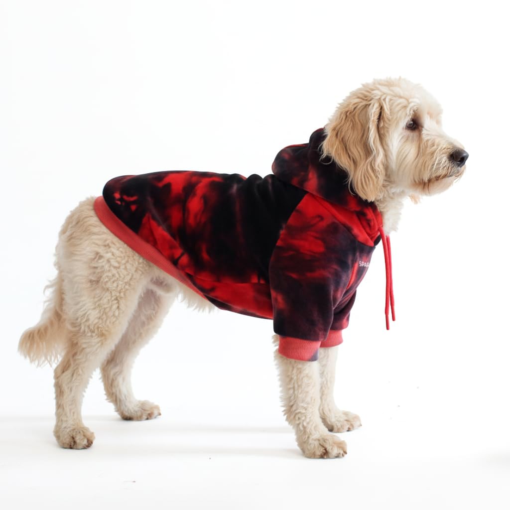 Spark Paws Dog Hoodie – Premium Dog Sweater for Small, Medium, and Large Dogs | Warm Outfits for French Bulldogs, Pitbull, Puppy, Winter Jacket Alternative - Slate Blue - XL