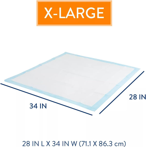 Top Paw Dog Extra Large Pads for Puppy Training, Indoor Dogs or Apartment Living, or Dogs with Incontinence, 50 Count