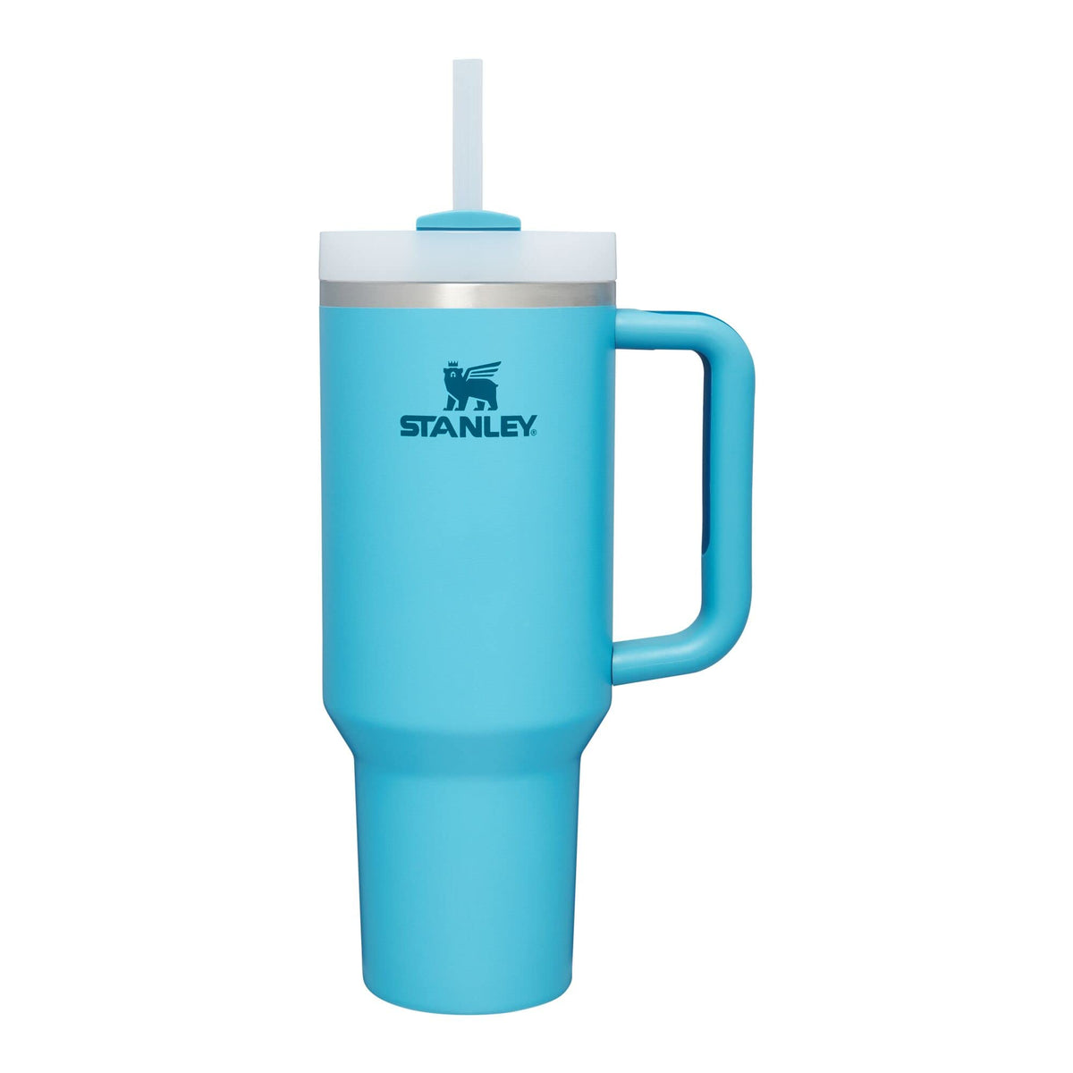STANLEY Quencher H2.0 Tumbler with Handle and Straw 40 oz Flowstate 3-Position Lid Cup Holder Compatible for Travel Insulated Stainless Steel Cup BPA-Free Rose Quartz 2.0