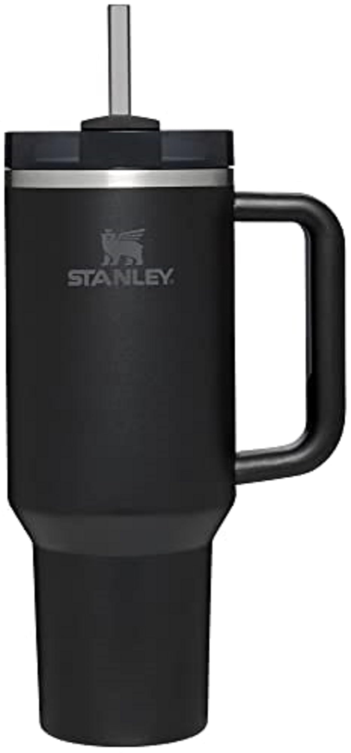 STANLEY Quencher H2.0 Tumbler with Handle and Straw 40 oz Flowstate 3-Position Lid Cup Holder Compatible for Travel Insulated Stainless Steel Cup BPA-Free Rose Quartz 2.0