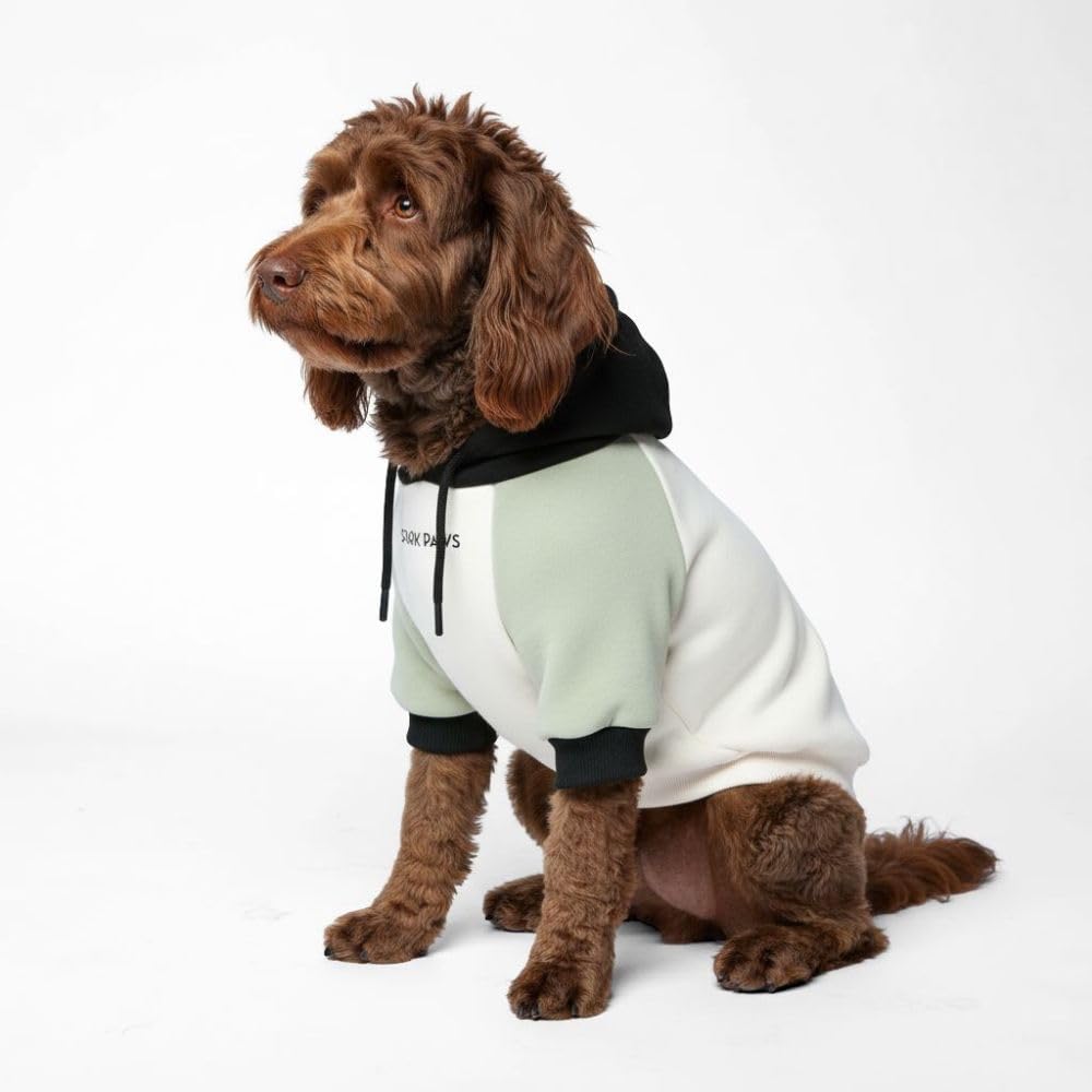 Spark Paws Dog Hoodie – Premium Dog Sweater for Small, Medium, and Large Dogs | Warm Outfits for French Bulldogs, Pitbull, Puppy, Winter Jacket Alternative - Alpine - L