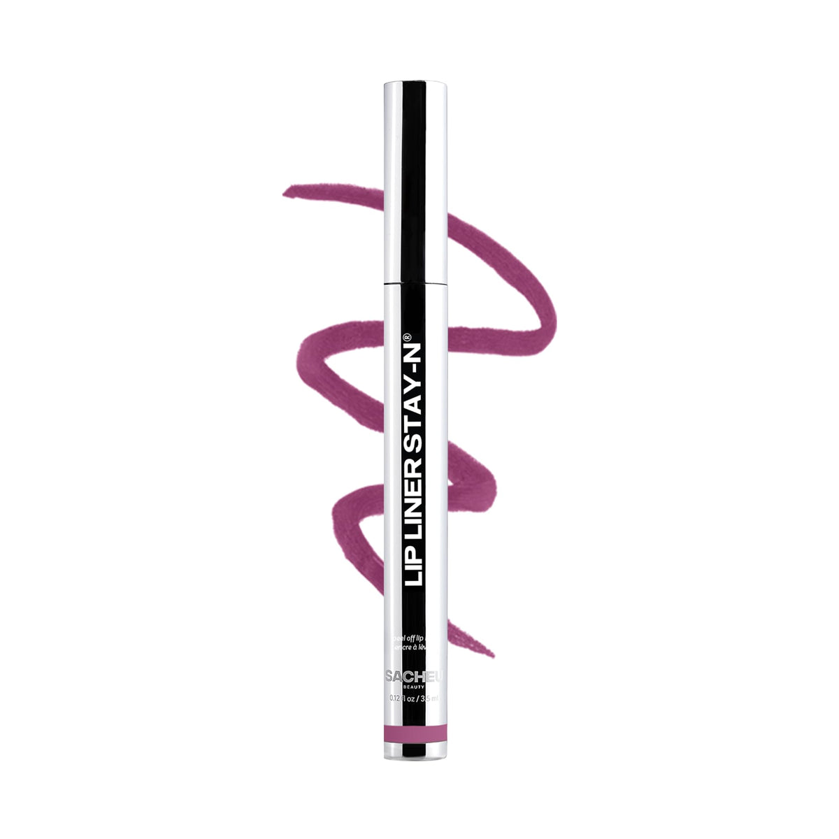 Sacheu Lip Liner STAY-N Peel Off Lip Stain, Longwear, p-INKED | Water-resistant, transfer & smudge-proof, lip tint with hyaluronic acid & vitamin E for conditioning benefits, matte finish