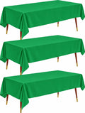 Pureegg Plastic Table Cloth Disposable 54x108 Gold 3Pack