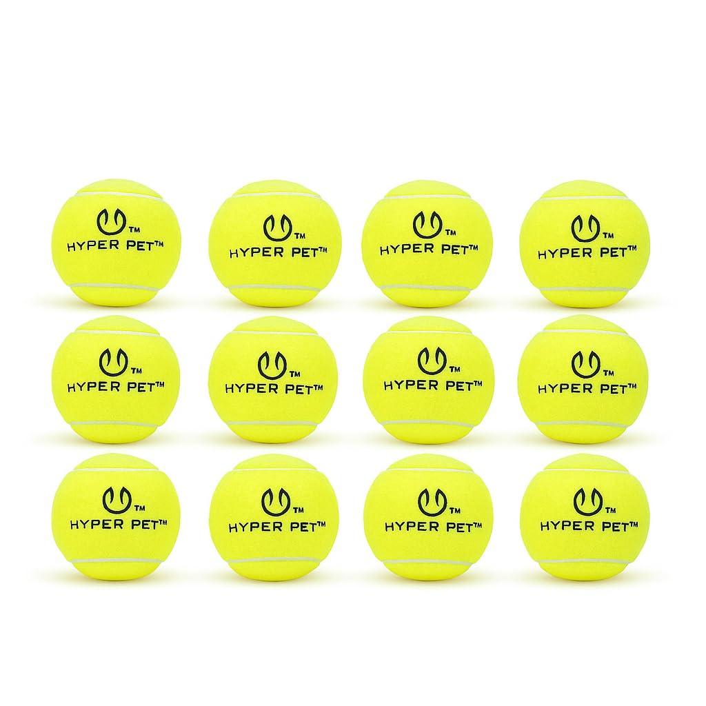 Hyper Pet Mini Extra Small Tennis Balls for Dogs, 1.75 Inch, 4 Pack, Green | Safe interactive playthings for exercise and training, works with the K9 Kannon launcher, keeps little pups active daily