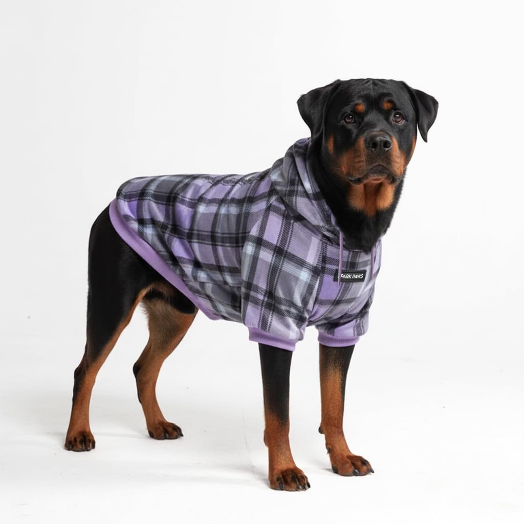 Spark Paws Dog Hoodie – Premium Dog Sweater for Small, Medium, and Large Dogs | Warm Outfits for French Bulldogs, Pitbull, Puppy, Winter Jacket Alternative - Alpine - L