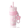SDGA+ 24 oz Stainless Steel Tumbler with Lid and Straw, Insulated Water Bottle Leak Proof for Hot and Cold, Portable Travel Coffee Mug, Reusable Coffee Cup for Women, Cherry