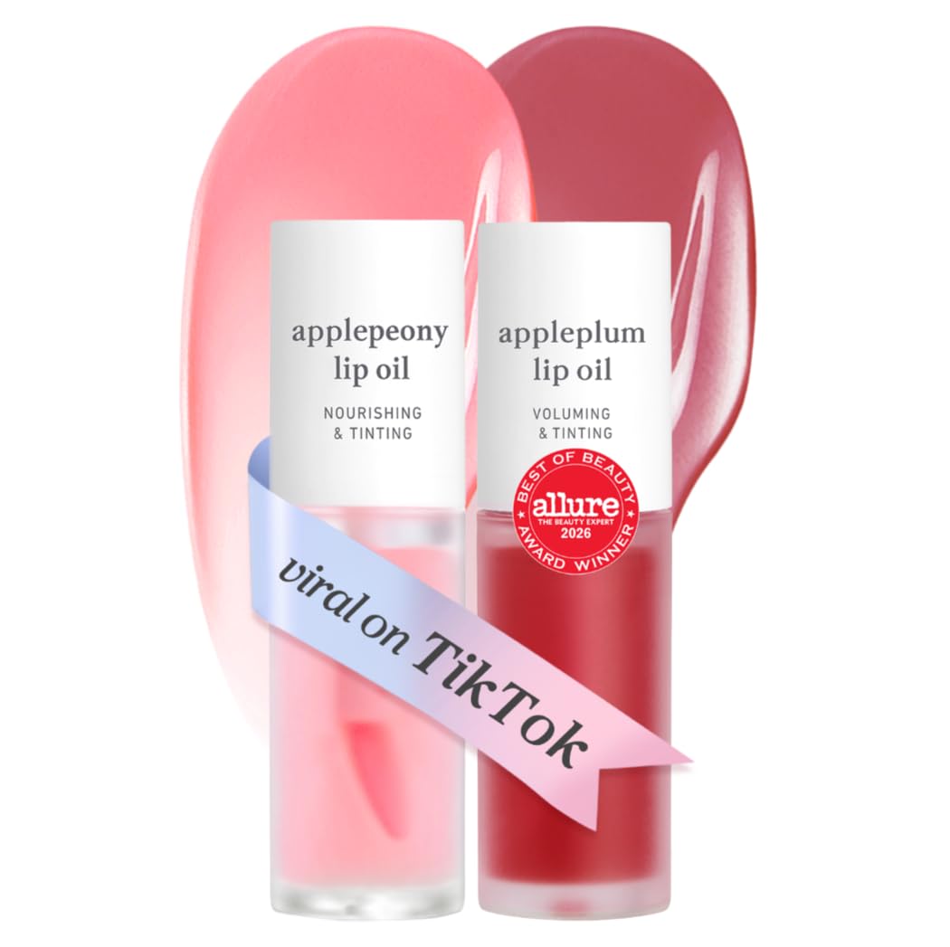 NOONI Korean Lip Oil - Appleberry - pH Color-Changing Plumping Lip Gloss