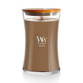 WoodWick Fireside Holiday Candle Gifts for Women and Men, 9.7 oz Medium Hourglass Candle with Crackling Wick