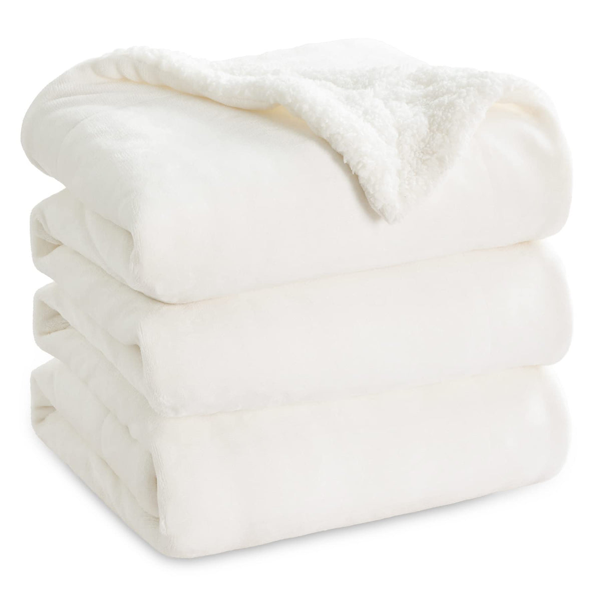 Bedsure GentleSoft Sherpa Fleece Throw Blanket for Couch, Non-Heated, Thick and Warm Throw for Women and Men, Soft Fuzzy Plush Weight Blanket for Winter, Navy, 50x60 Inches