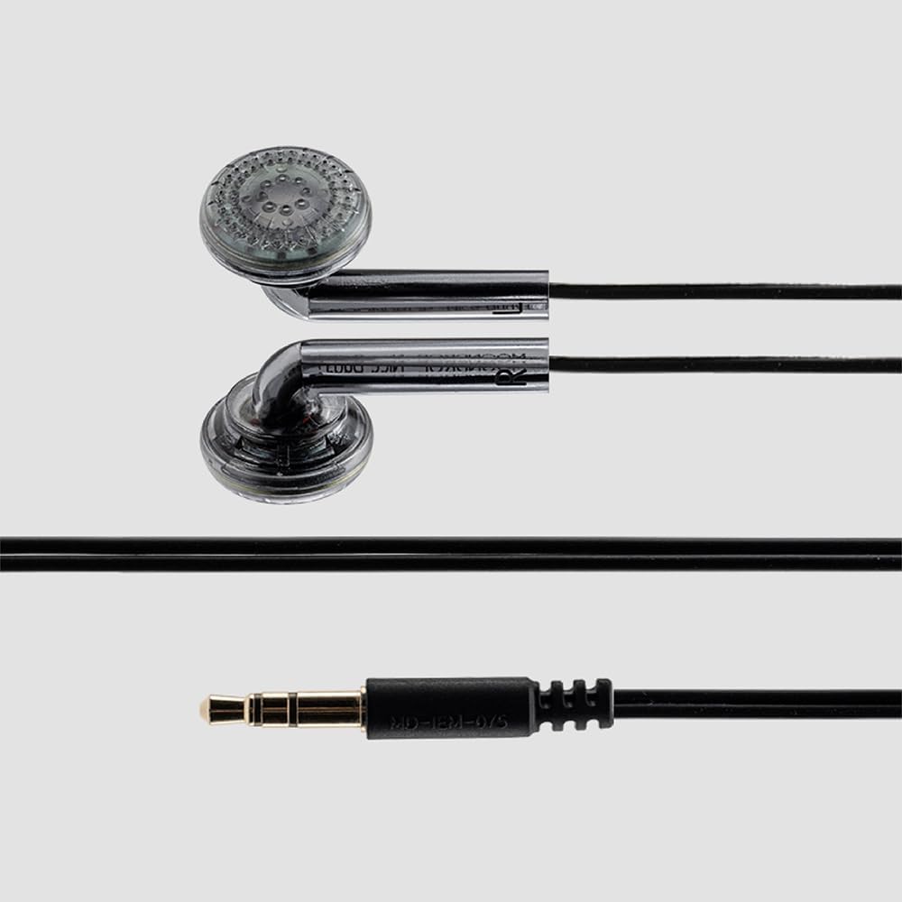 Moondrop Nice Buds Flat-Headed Earbuds with 3.5mm Stereo Plug (Transparent No Mic)