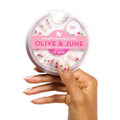 Olive & June Instant Mani Press-On Nails, HZ Velvet, Short, Round | Salon-quality glue-on manicure kit; 42 non-toxic fake nails in 21 sizes, recycled materials, realistic look, lasts 14 days
