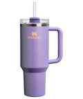 STANLEY Quencher H2.0 Tumbler with Handle and Straw 40 oz Flowstate 3-Position Lid Cup Holder Compatible for Travel Insulated Stainless Steel Cup BPA-Free Rose Quartz 2.0