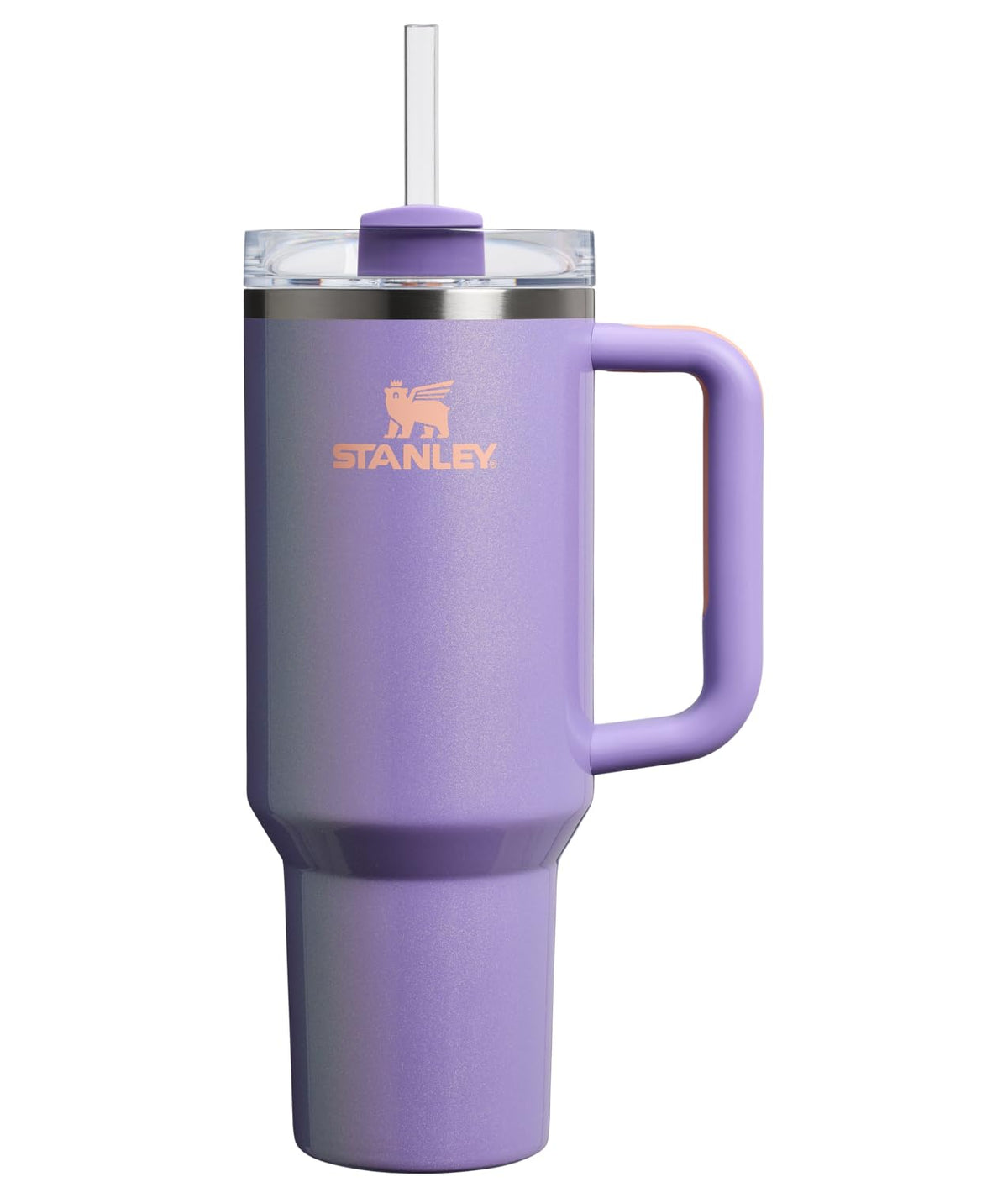 STANLEY Quencher H2.0 Tumbler with Handle and Straw 40 oz Flowstate 3-Position Lid Cup Holder Compatible for Travel Insulated Stainless Steel Cup BPA-Free Rose Quartz 2.0