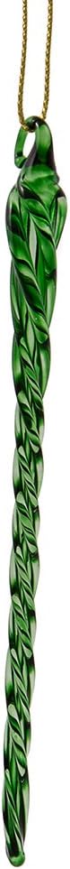 Kurt Adler 5.25-Inch Glass Multicolored Icicle Ornament 12 Piece Box Set