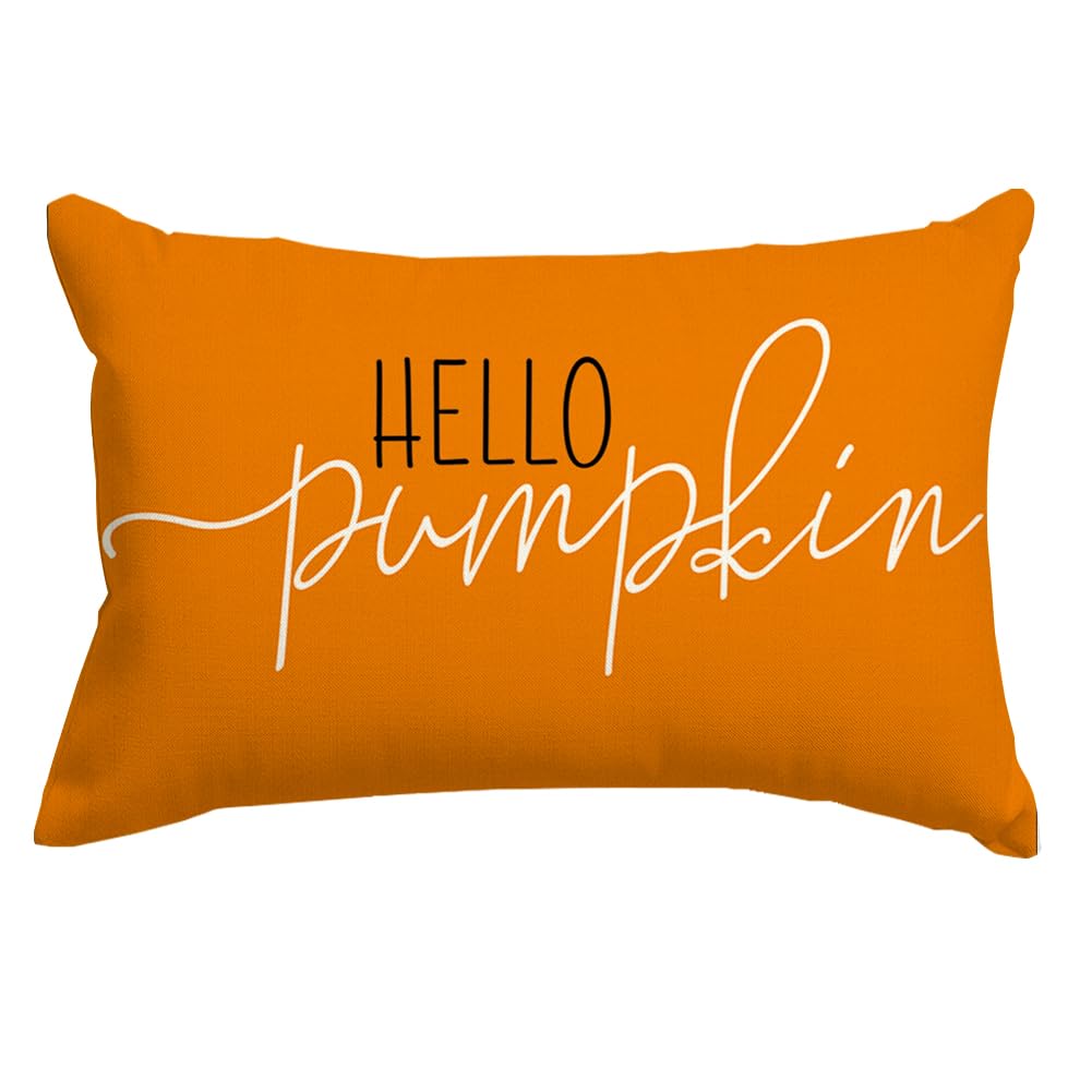 RABUSOFA Fall Pillow Covers 12x20 Pumpkin Decor Fall Decorations for Home