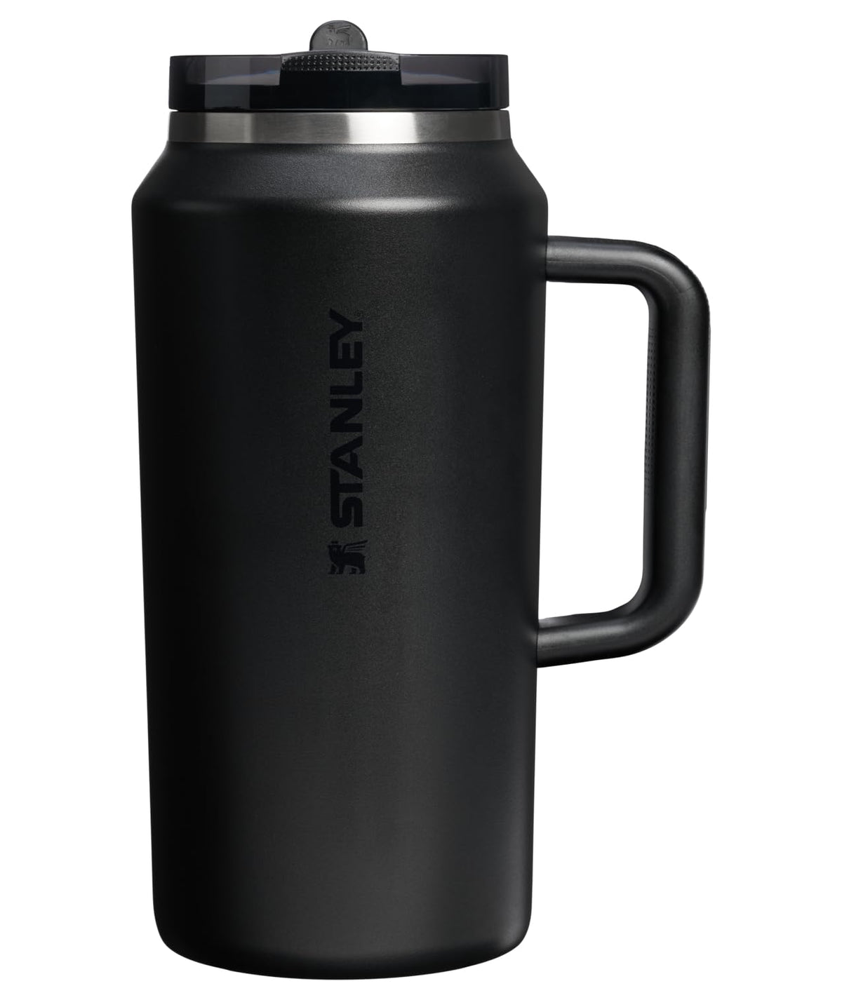 STANLEY Quencher ProTour Flip Straw Tumbler with Leakproof Lid 40 oz | Built-In Straw and Handle | Cup Holder Compatible for Travel | Insulated Stainless Steel Cup | BPA-Free | Black