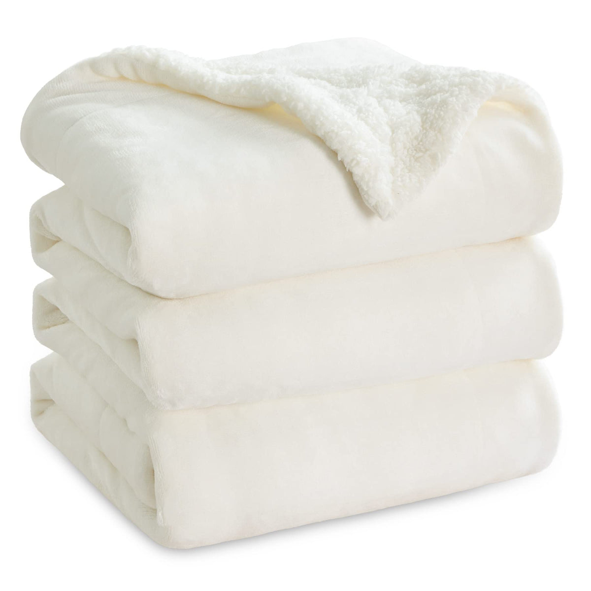 Bedsure GentleSoft Sherpa Fleece Throw Blanket for Couch, Non-Heated, Thick and Warm Throw for Women and Men, Soft Fuzzy Plush Weight Blanket for Winter, Navy, 50x60 Inches