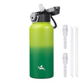 Konokyo 18 oz Insulated Water Bottle with Straw Lid, Stainless Steel Vacuum Sports Water Bottle, Leak-Proof Reusable Metal Flask with Carry Loop, BPA-Free Travel Bottle for Gym, School, Office