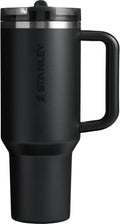 STANLEY Quencher ProTour Flip Straw Tumbler with Leakproof Lid 40 oz | Built-In Straw and Handle | Cup Holder Compatible for Travel | Insulated Stainless Steel Cup | BPA-Free | Black