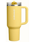 STANLEY Quencher ProTour Flip Straw Tumbler with Leakproof Lid 40 oz | Built-In Straw and Handle | Cup Holder Compatible for Travel | Insulated Stainless Steel Cup | BPA-Free | Black
