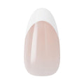 Kiss Core, Press On Nails, Nail glue included, 'Curiosity', White, Medium Size, Almond Shape, Includes 32 Nails, 2g Glue, 1 Manicure Stick, 1 Mini File