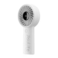 JISULIFE Handheld Portable Fan, 5000mAh Stronger and Longer-Lasting Battery | 5 Speeds, 12-Blade Turbo For Powerful Wider Wind, LED Display, Rechargeable Personal Fan for Travel Concerts Makeup-Black