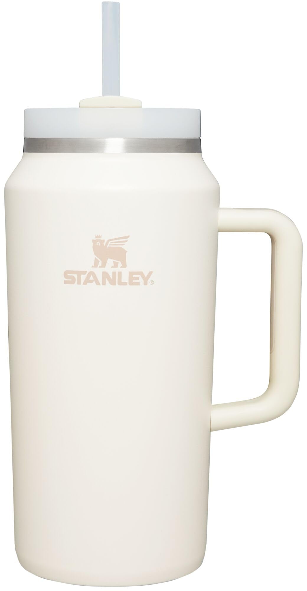 STANLEY Quencher H2.0 Tumbler with Handle and Straw 40 oz Flowstate 3-Position Lid Cup Holder Compatible for Travel Insulated Stainless Steel Cup BPA-Free Rose Quartz 2.0