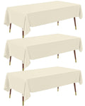 Pureegg Plastic Table Cloth Disposable 54x108 Gold 3Pack