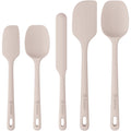 ChefAide 5 Pieces Silicone Spatulas Set, Heat Resistant Rubber Spatula