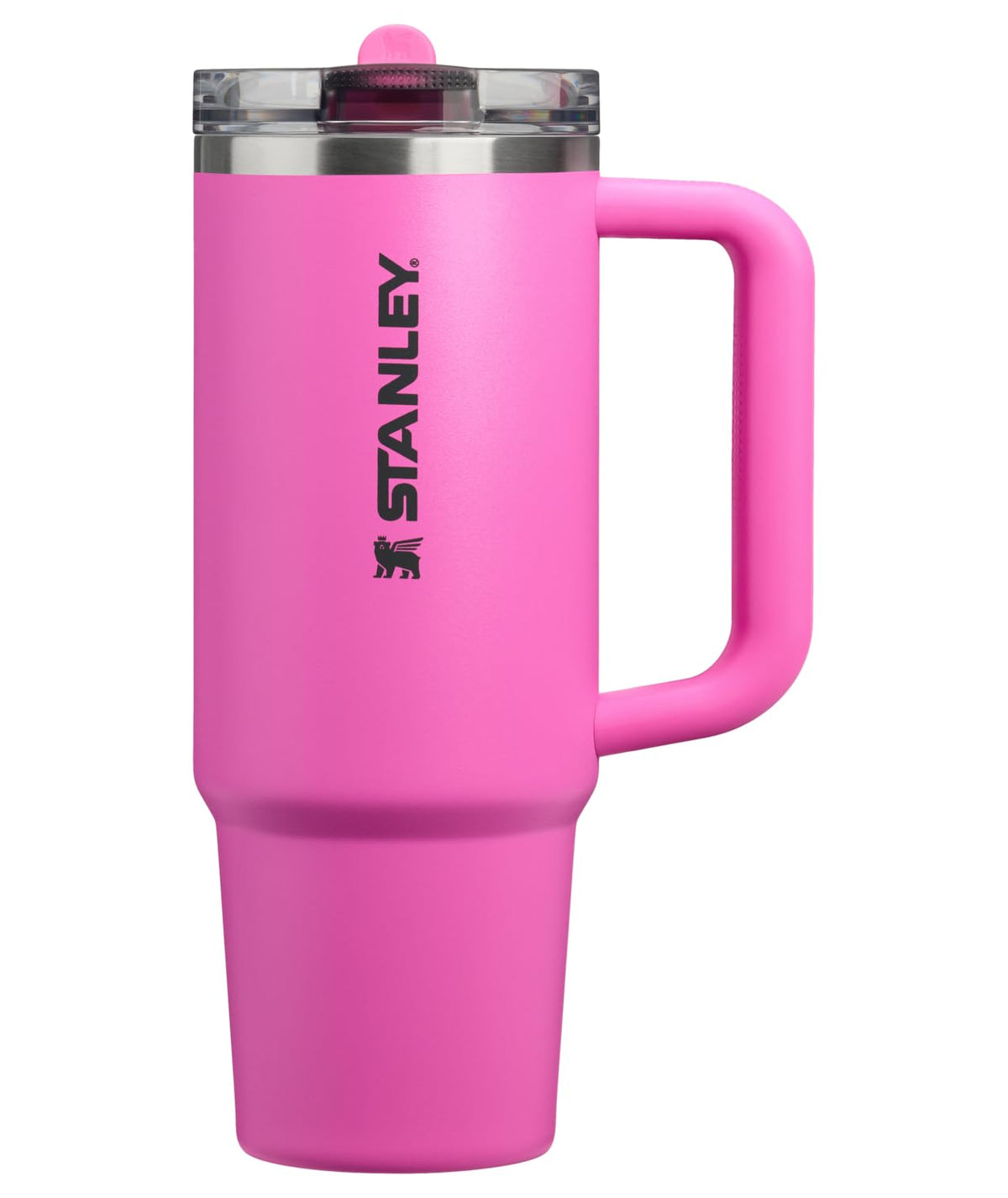STANLEY Quencher ProTour Flip Straw Tumbler with Leakproof Lid 40 oz | Built-In Straw and Handle | Cup Holder Compatible for Travel | Insulated Stainless Steel Cup | BPA-Free | Black