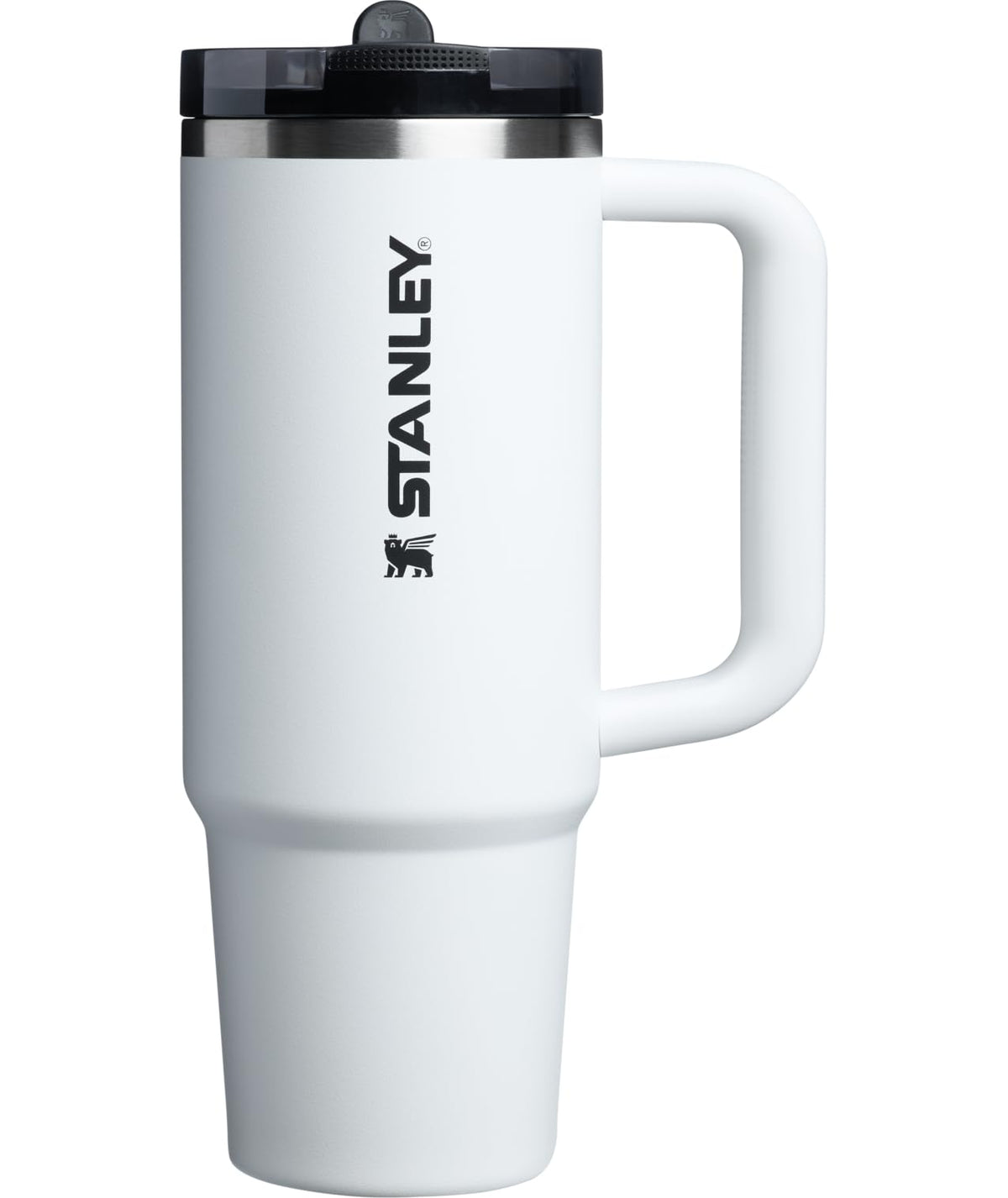 STANLEY Quencher ProTour Flip Straw Tumbler with Leakproof Lid 40 oz | Built-In Straw and Handle | Cup Holder Compatible for Travel | Insulated Stainless Steel Cup | BPA-Free | Black