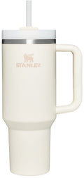 STANLEY Quencher H2.0 Tumbler with Handle and Straw 40 oz Flowstate 3-Position Lid Cup Holder Compatible for Travel Insulated Stainless Steel Cup BPA-Free Rose Quartz 2.0