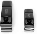 HAWATOUR Nail Clippers Set, Ultra Sharp Sturdy Fingernail and Toenail Clipper Cutters with Visibly Tin Case, Black