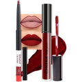 evpct 3Pcs Dark Red Purple Plum Matte Liquid Lipstick Sets for Women Matte Lip Stain Long Lasting Waterproof, Burgundy Blood Blue Red lipstick, Black Cherry Maroon Gothic 24 Hours Magic Lipsticks