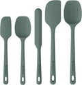 ChefAide 5 Pieces Silicone Spatulas Set, Heat Resistant Rubber Spatula