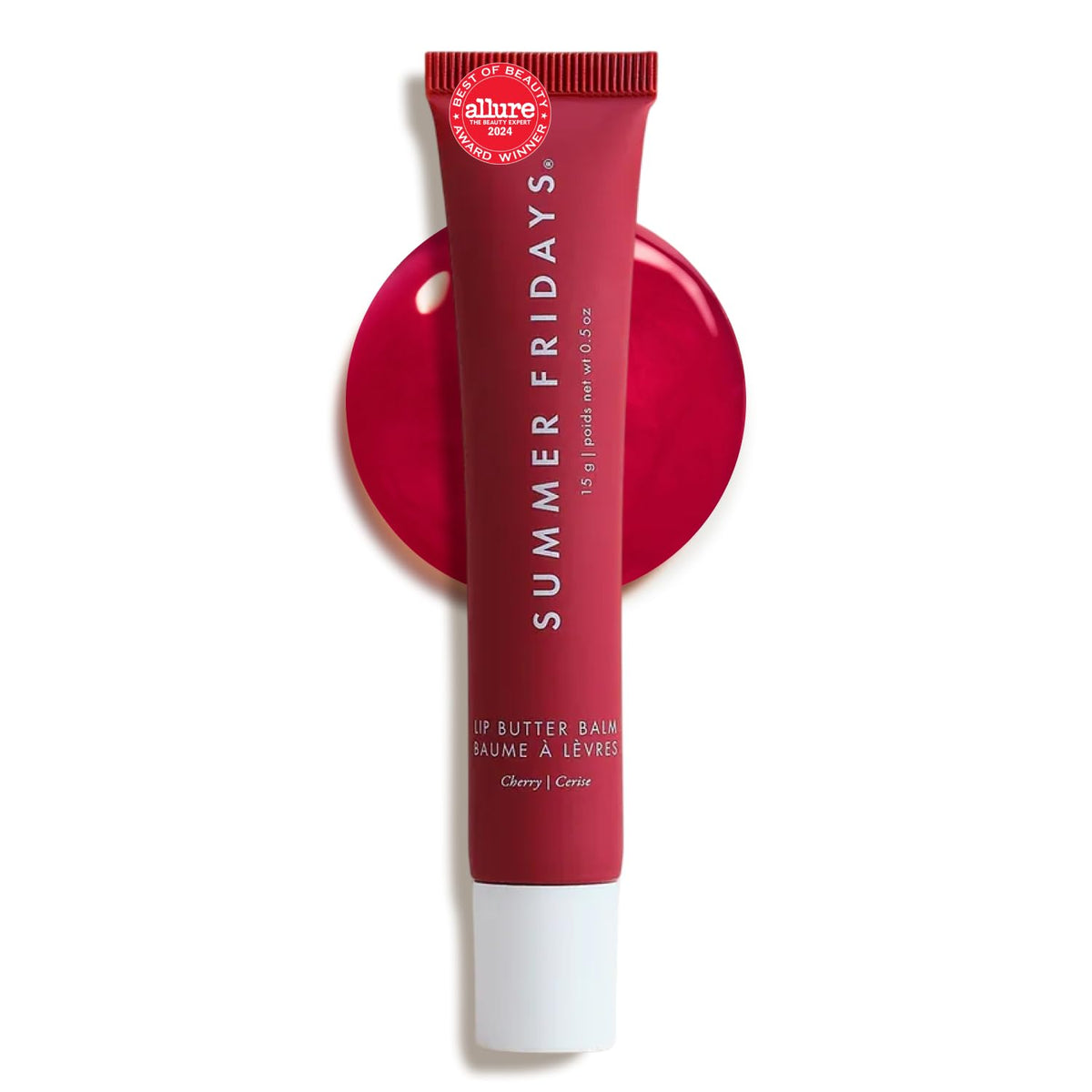 Summer Fridays Lip Butter Balm - Conditioning Lip Mask and Lip Balm for Instant Moisture, Shine and Hydration - Sheer-Tinted, Soothing Lip Care - Vanilla (.5 Oz)