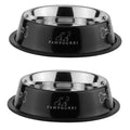 2Pc Stainless Steel Dog Bowls Set - Non-Slip Food and Water Bowl 16 Oz - Dishwasher-Safe, Rust Resistant Steel Pet Bowls for Small Dogs & Puppies | Durable Dog Feeding Bowl - Orange