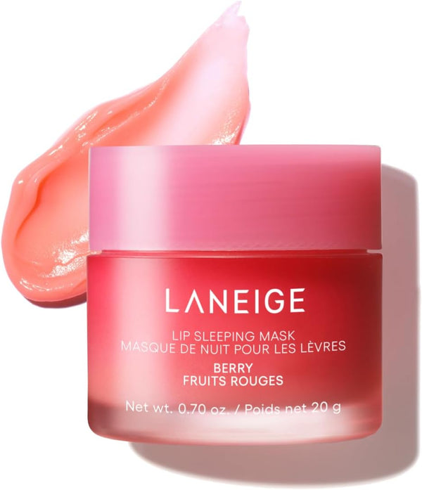 Lip Sleeping Mask: Hydrating & Nourishing Korean Overnight Lip Treatment Mask with Shea Butter, Vitamin C & Murumuru, Antioxidants for Flaky, Dry Lips | Korean Skin Care, Berry