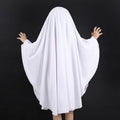 Noubeau Unisex Kid Ghost Costume Girl Halloween Fancy Dress Cosplay Boy White Boo Ghost Cloak Child Spooky Trick-or-Treating(White,3-5 Years)