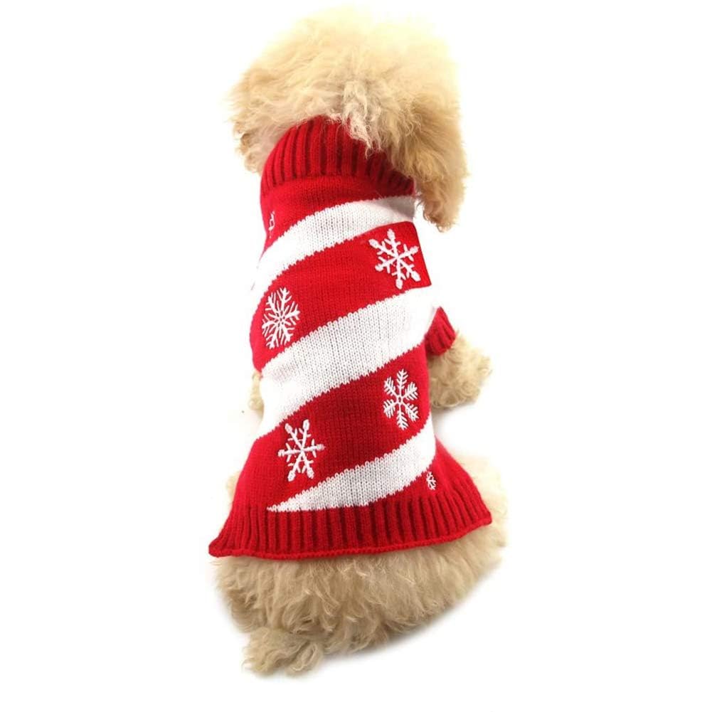 Dog Snow Sweater - Snowman Holiday Xmas Christmas Pet Clothes for Small Dog and Cat (Snowman, S)